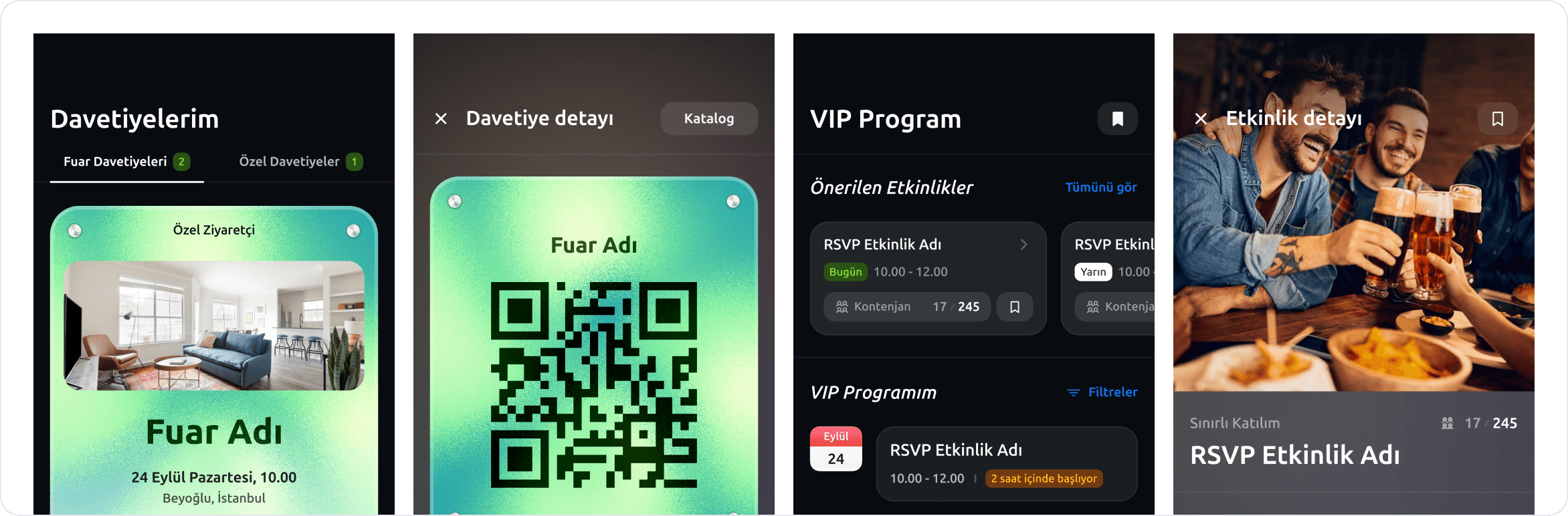 Event participant experience interface