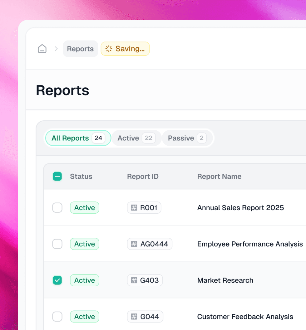 Leave management interface